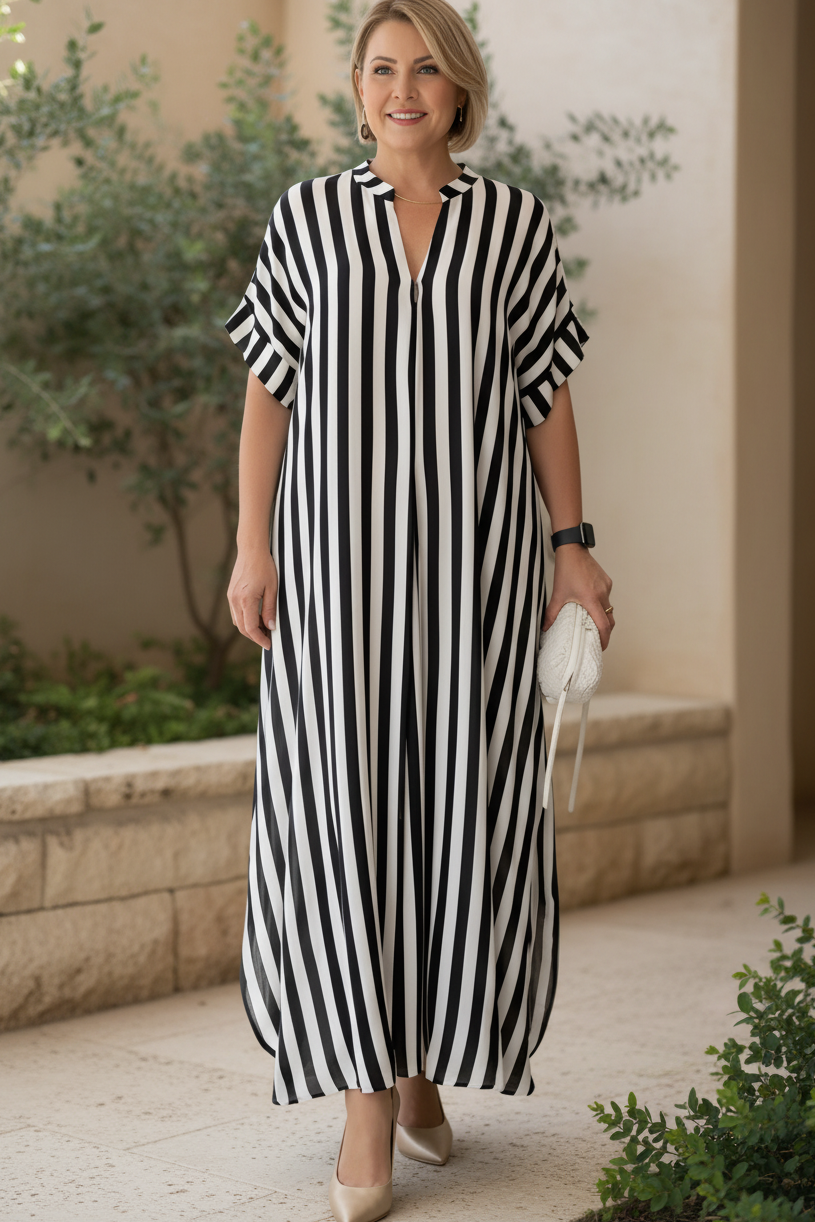 Amelie | Striped Maxi Dress