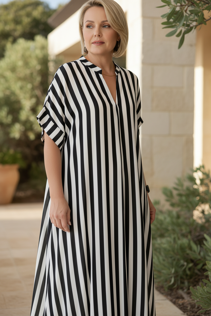 Amelie | Striped Maxi Dress