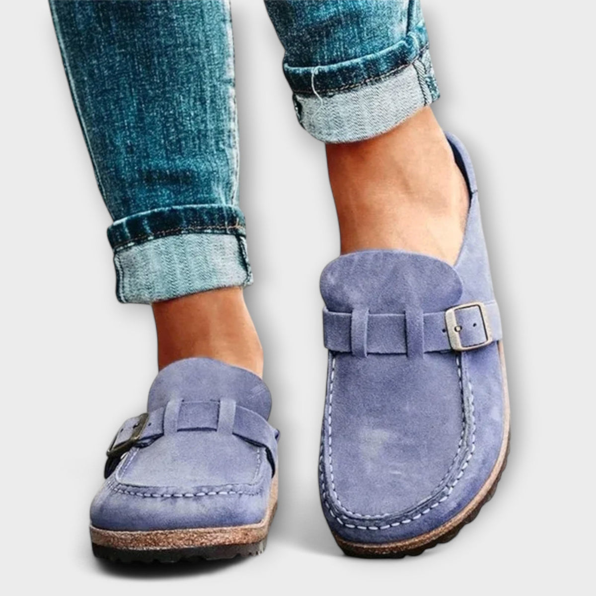 Sara | Decorative Buckle Orthopedic Moccasins