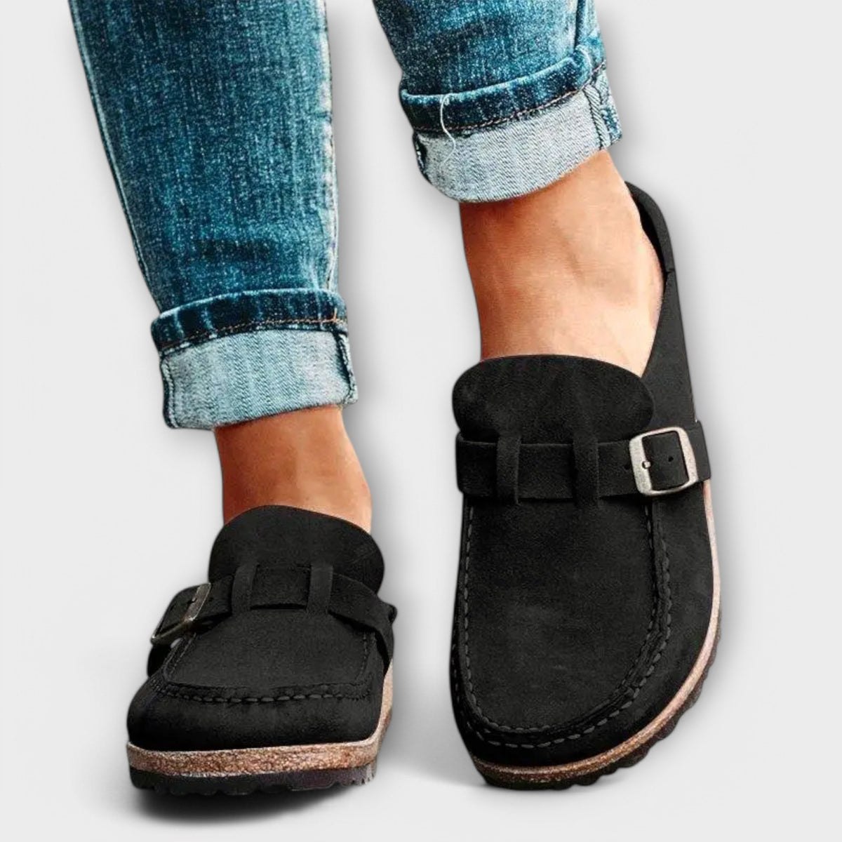 Sara | Decorative Buckle Orthopedic Moccasins