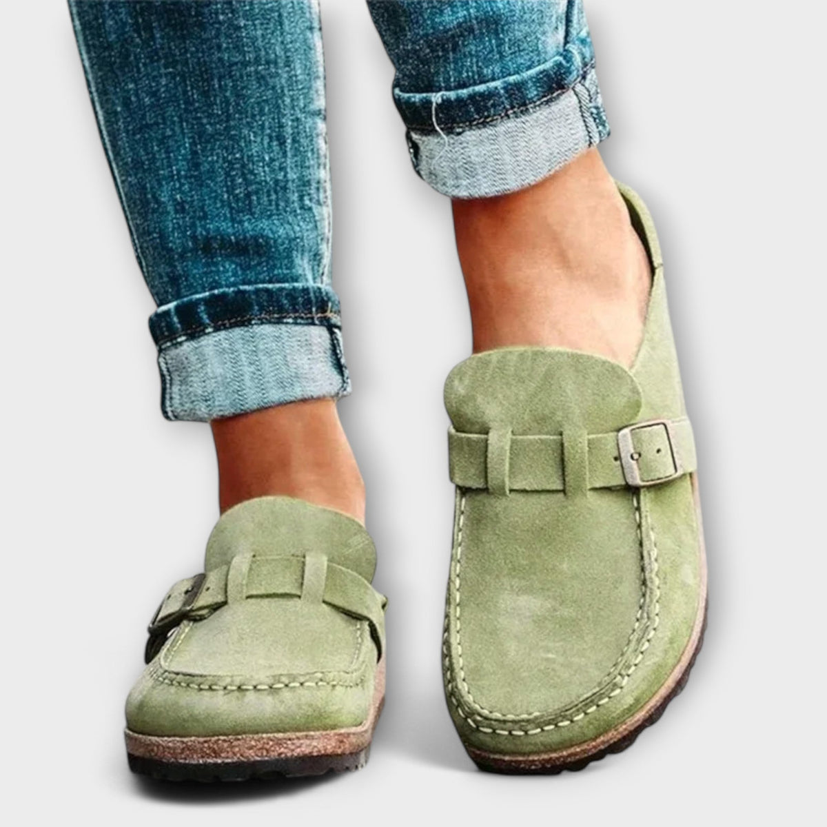 Sara | Decorative Buckle Orthopedic Moccasins