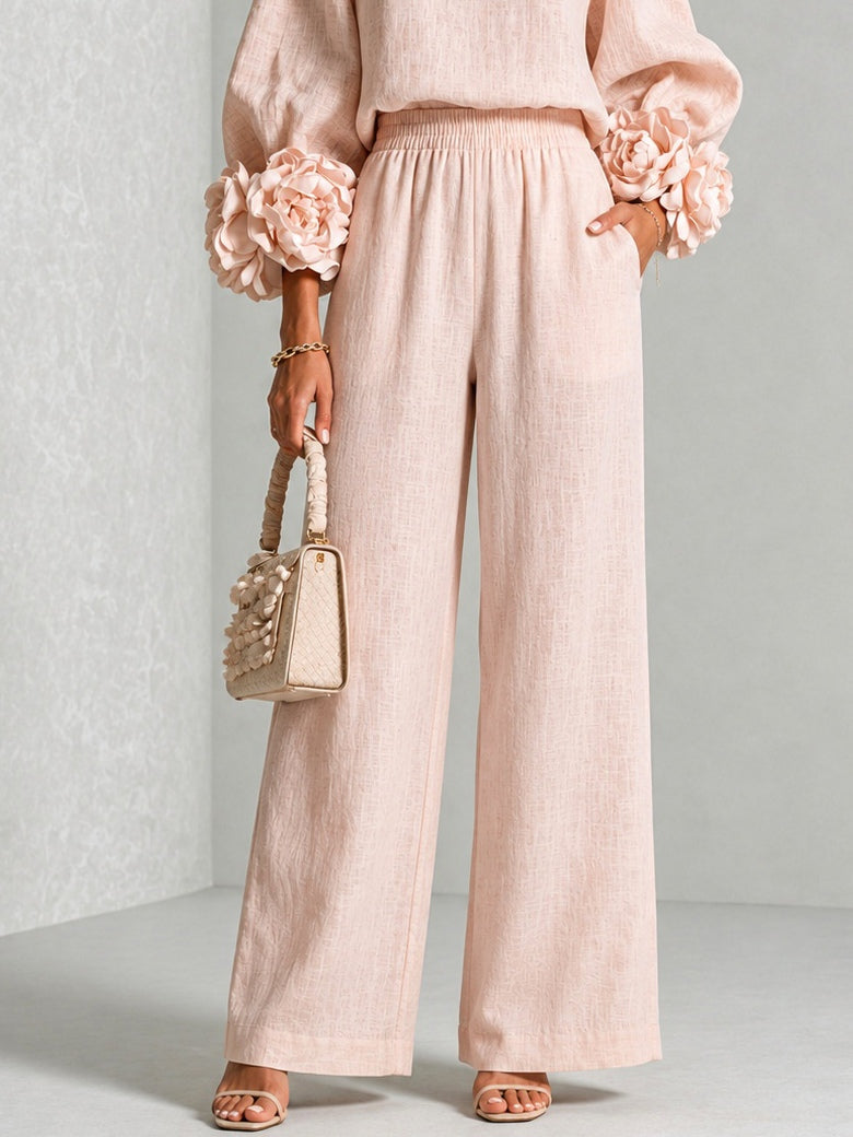 Tereza | Two-Piece Set with Floral Cuffs