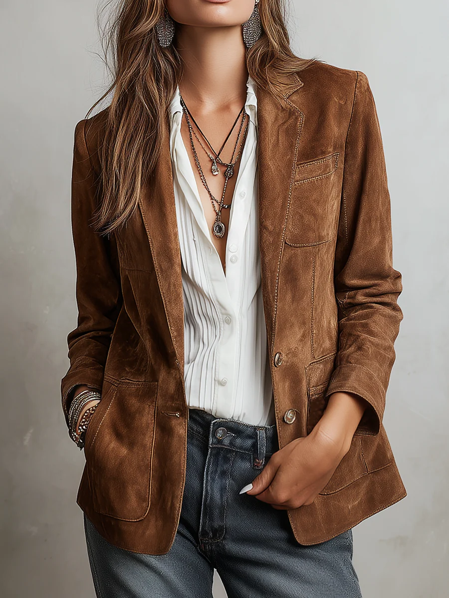 Vintage Women's Brown Blazer