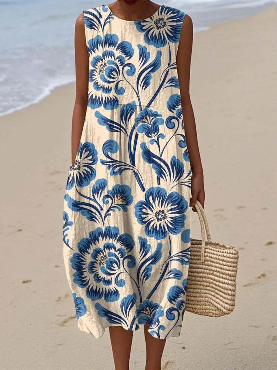 Elise - Sleeveless Summer Dress with Pockets