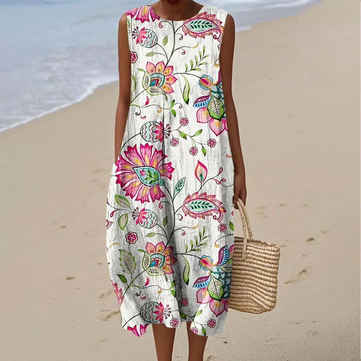 Anamarie - Sleeveless Summer Dress with Pockets