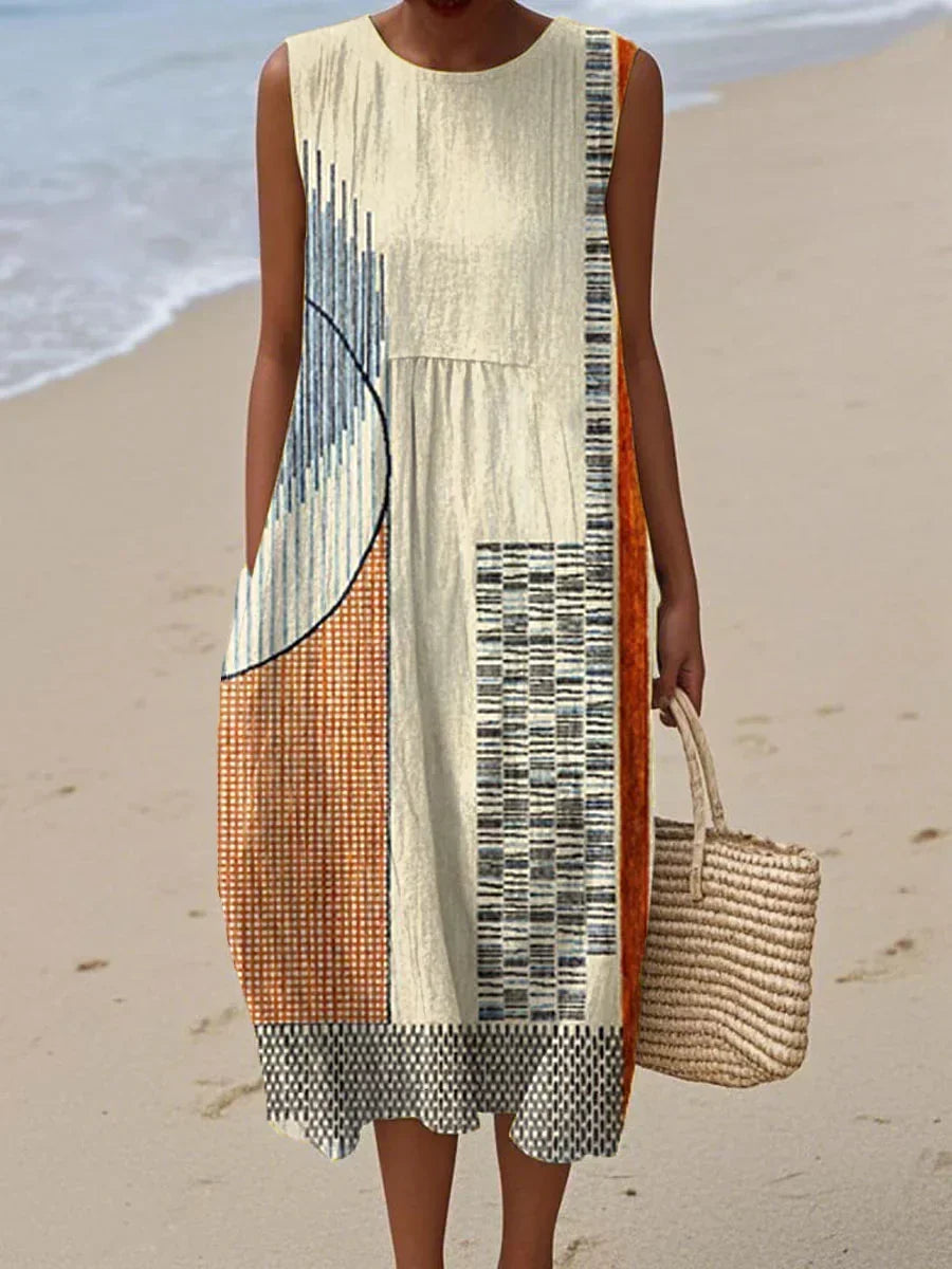 Maribel - Sleeveless Summer Dress with Pockets