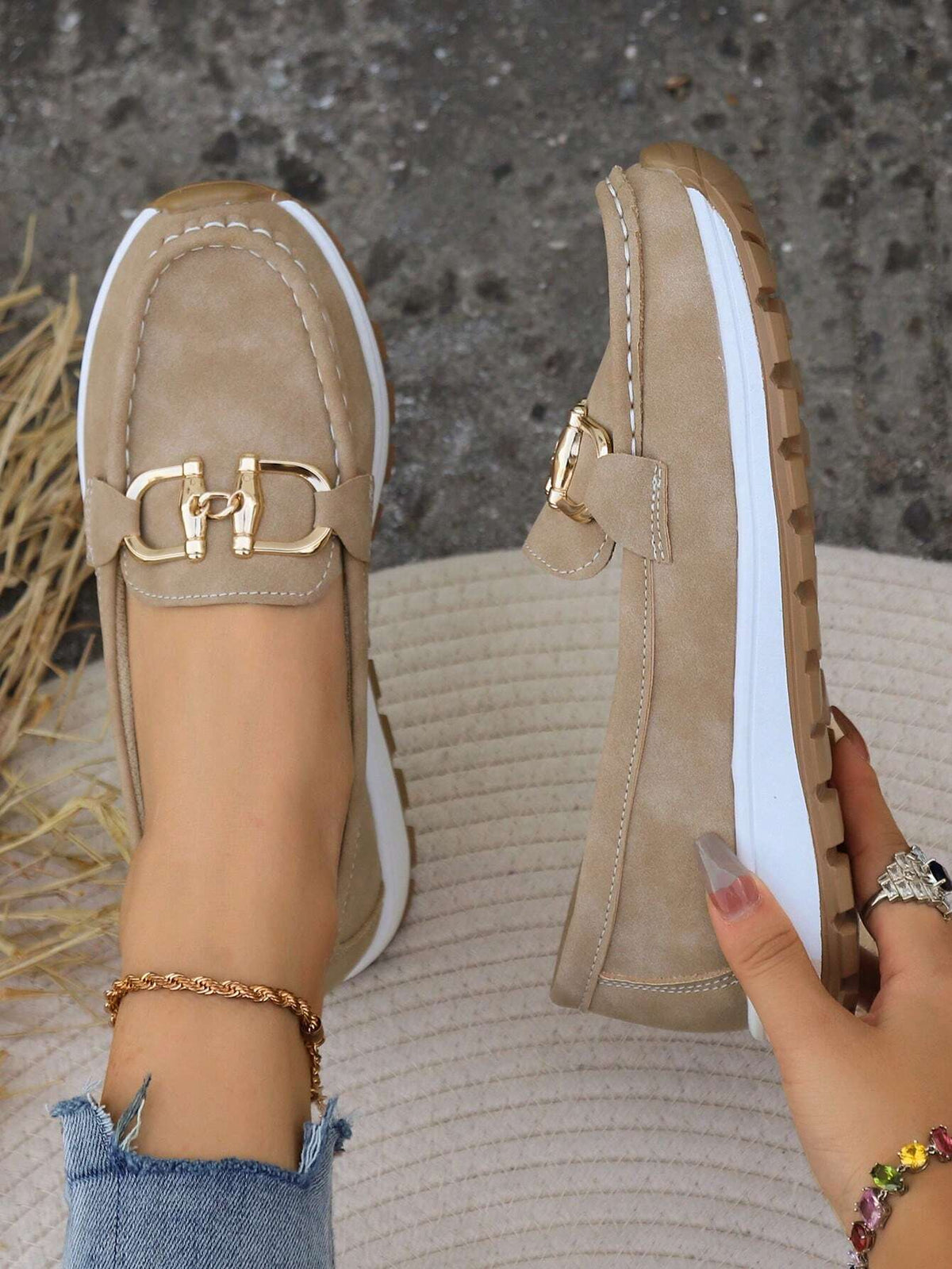 Mari Nati | Platform Loafers with Buckle
