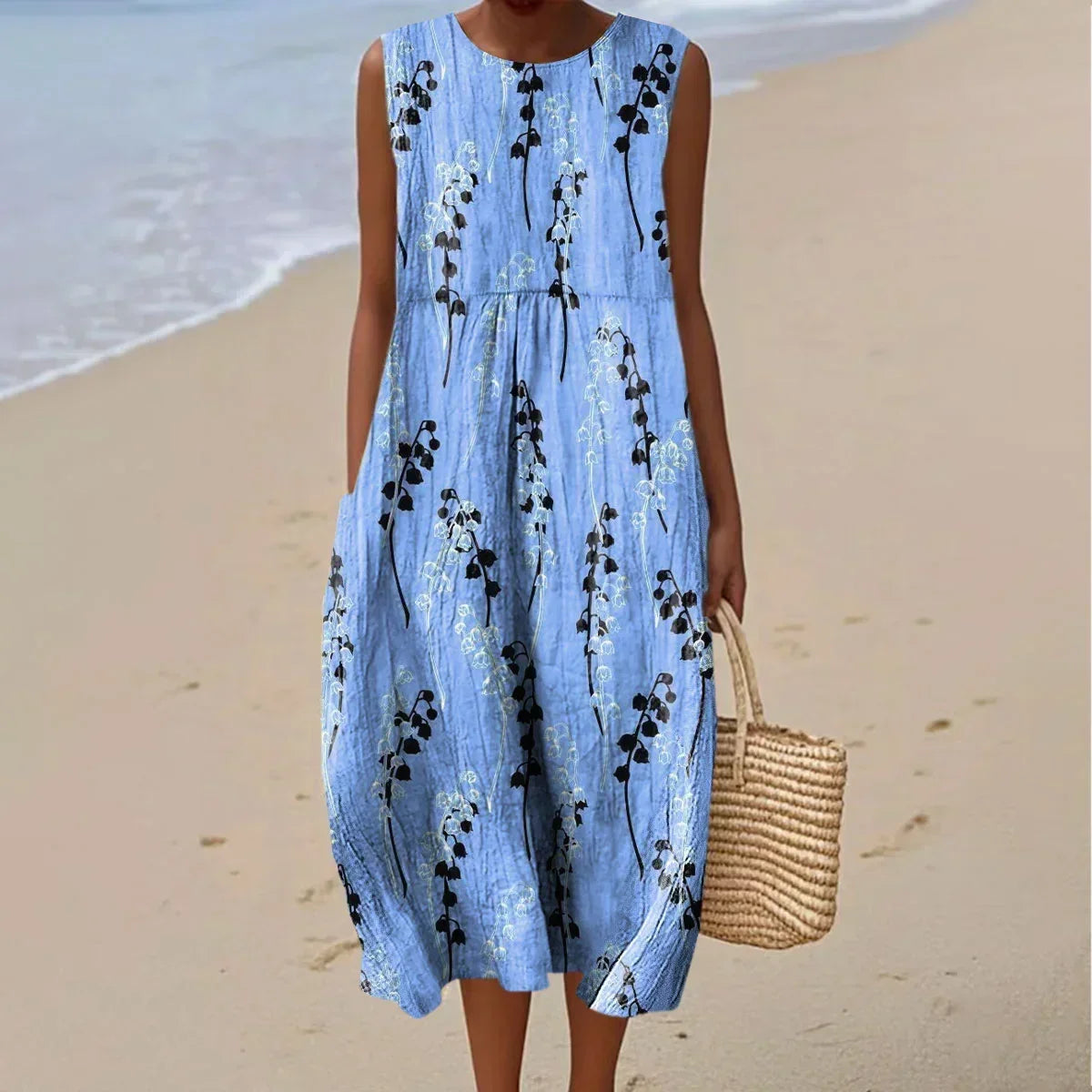 Stella - Sleeveless Summer Dress with Pockets