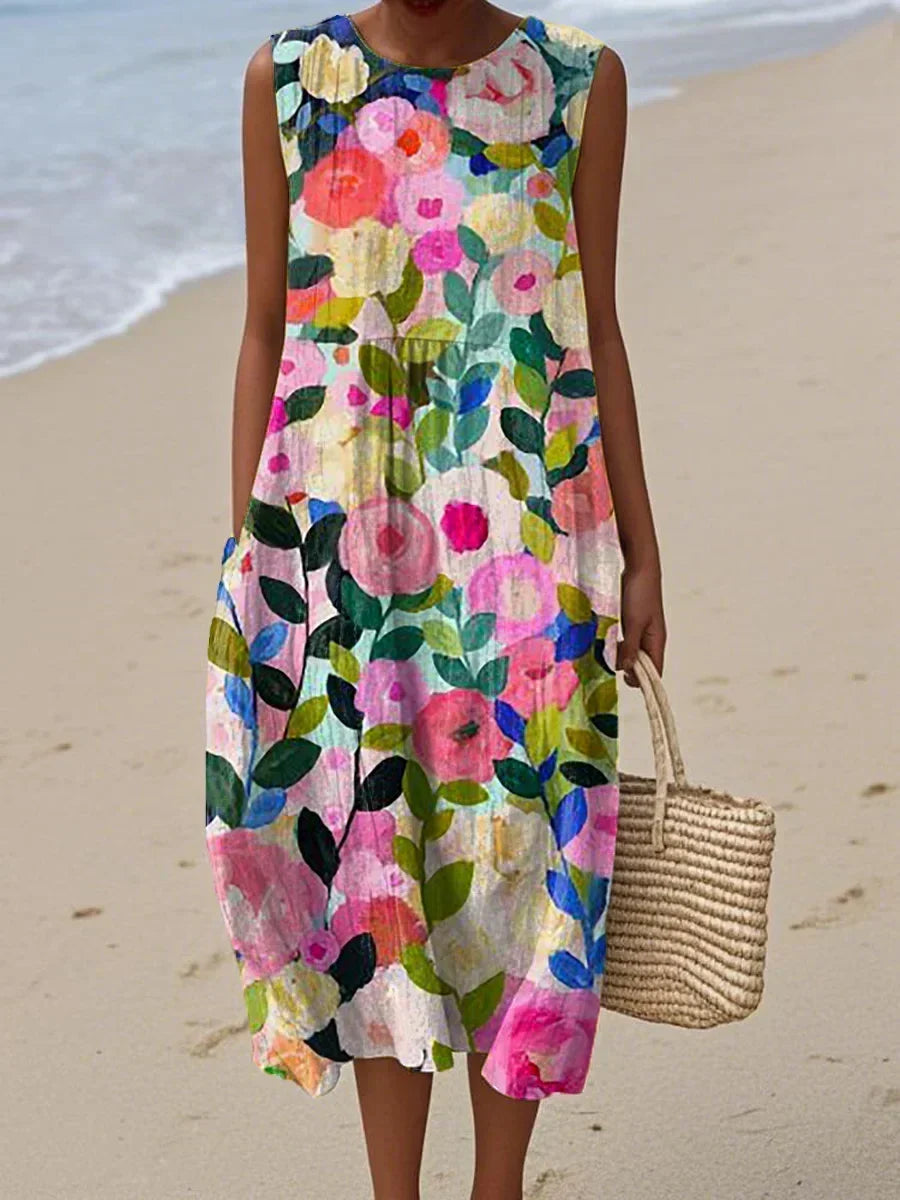 Melody - Sleeveless Summer Dress with Pockets