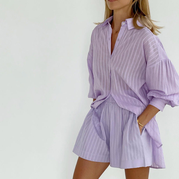Viola | Airy Shirt and Shorts Set