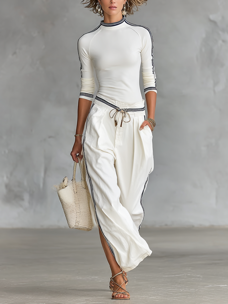 Sport Set: Loose Pants and Top - Comfortable Home Wear