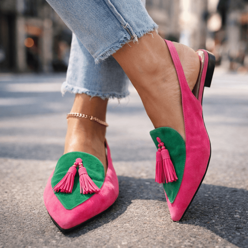 Juana Rosa | Sandals with Straps and Fringes