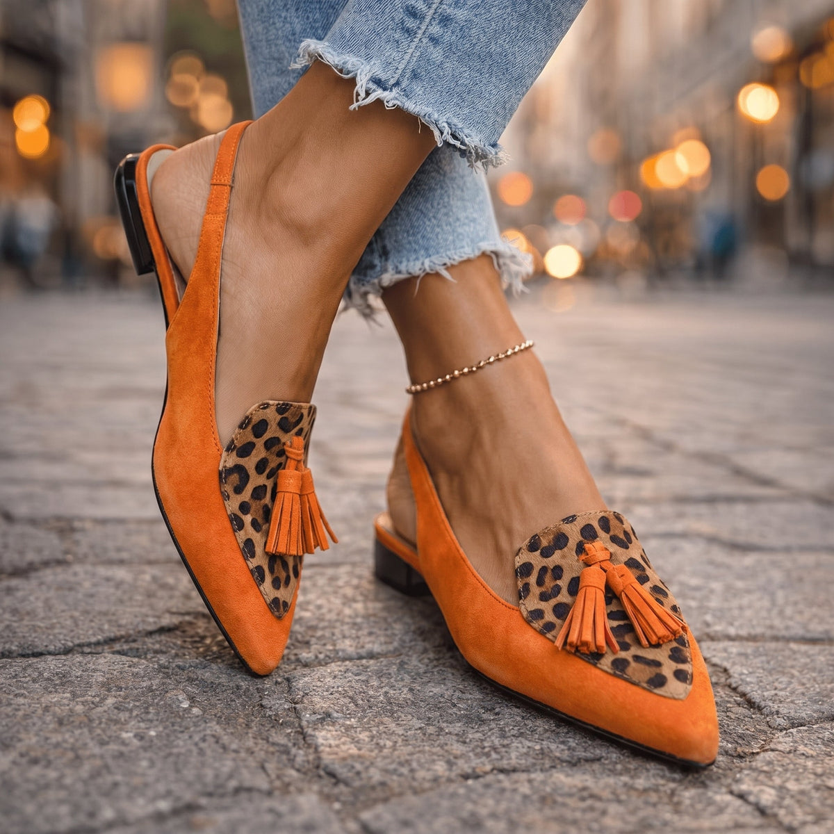 Juana Rosa | Sandals with Straps and Fringes