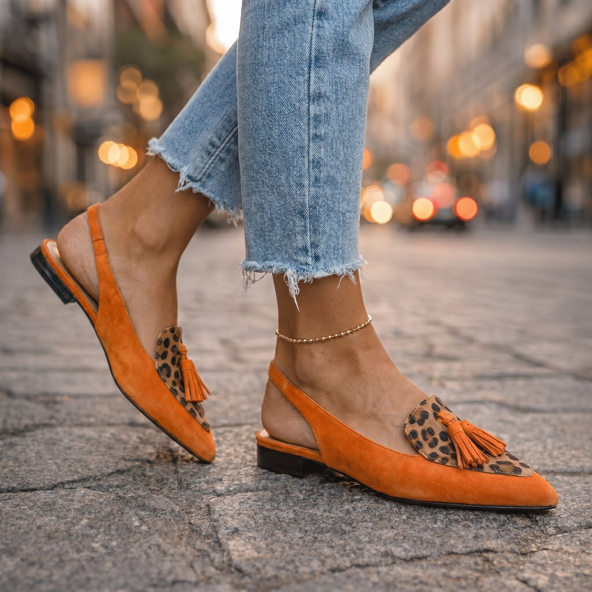 Juana Rosa | Sandals with Straps and Fringes