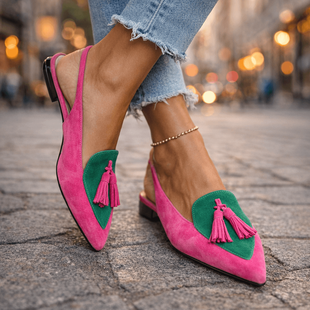 Juana Rosa | Sandals with Straps and Fringes