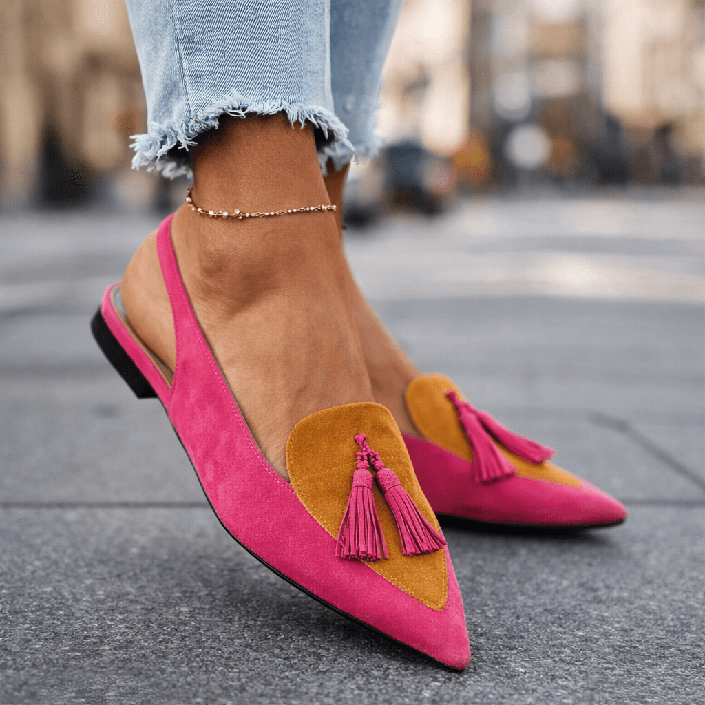 Juana Rosa | Sandals with Straps and Fringes