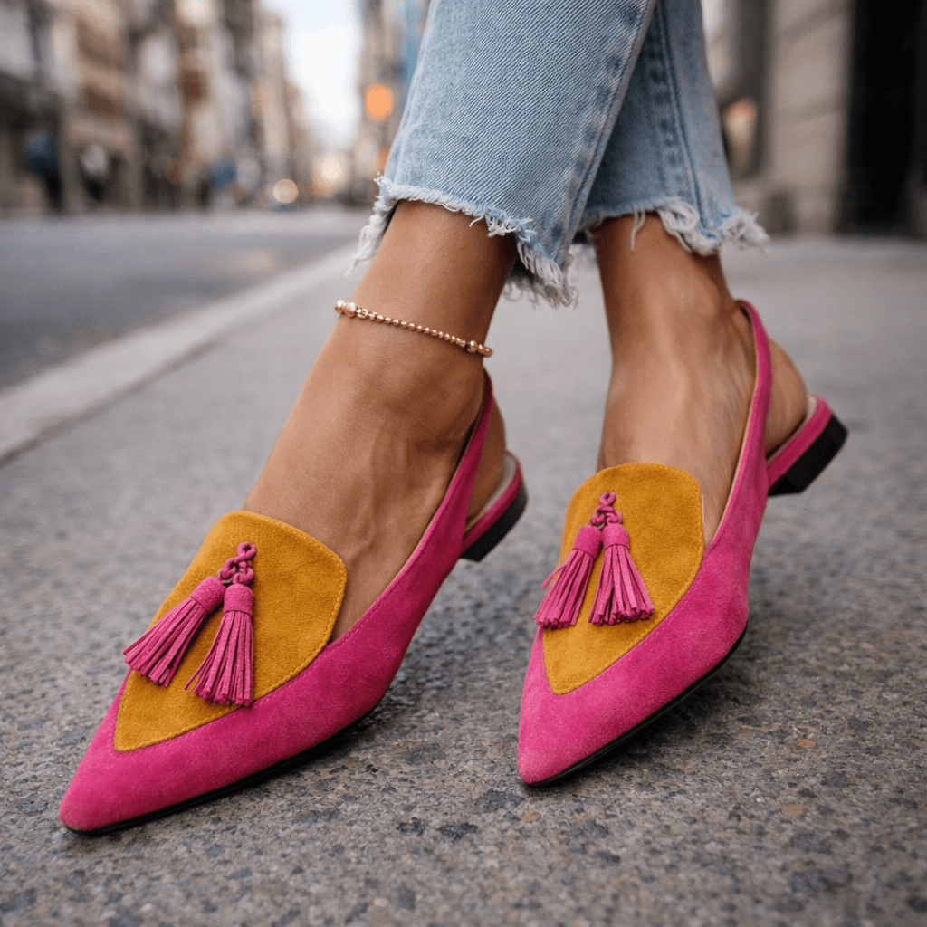 Juana Rosa | Sandals with Straps and Fringes