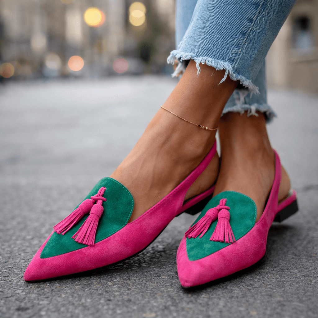 Juana Rosa | Sandals with Straps and Fringes