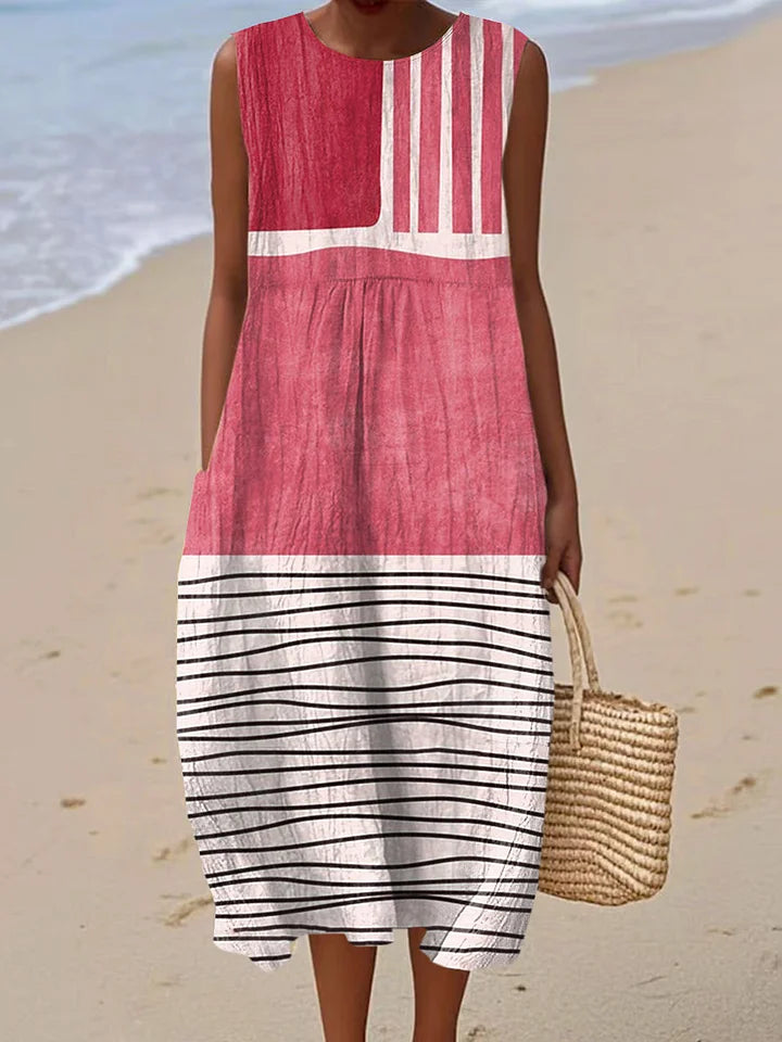 Veronica - Sleeveless Summer Dress with Pockets