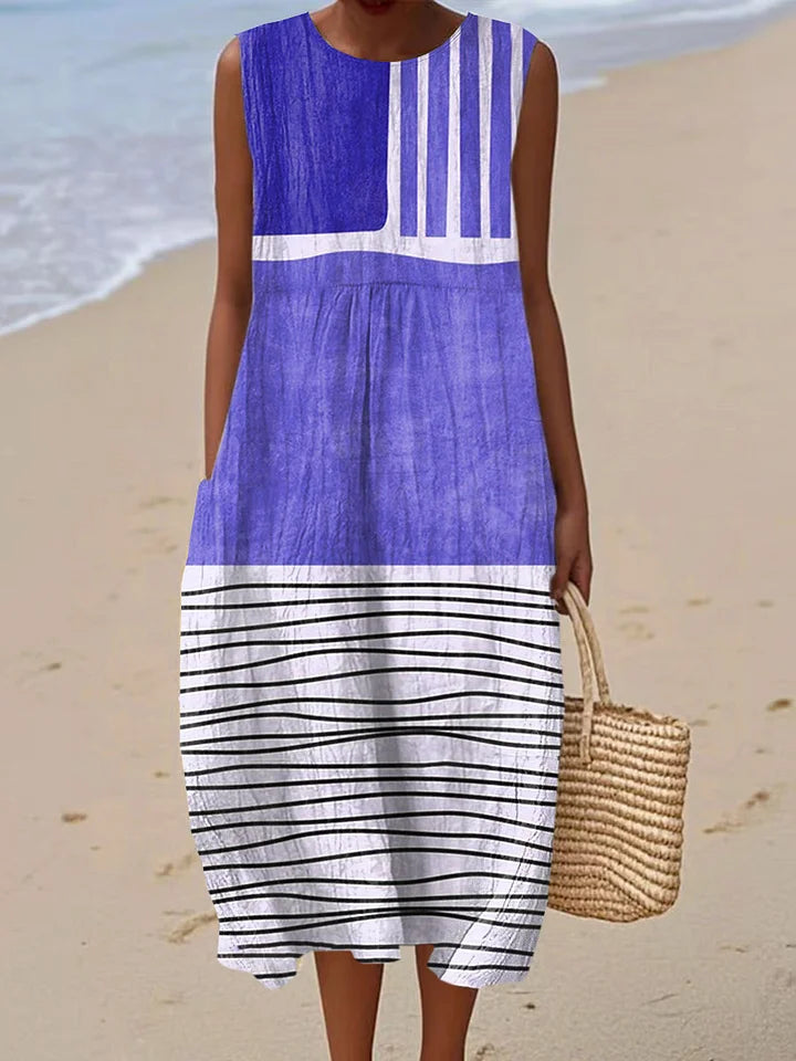 Nora - Sleeveless Summer Dress with Pockets