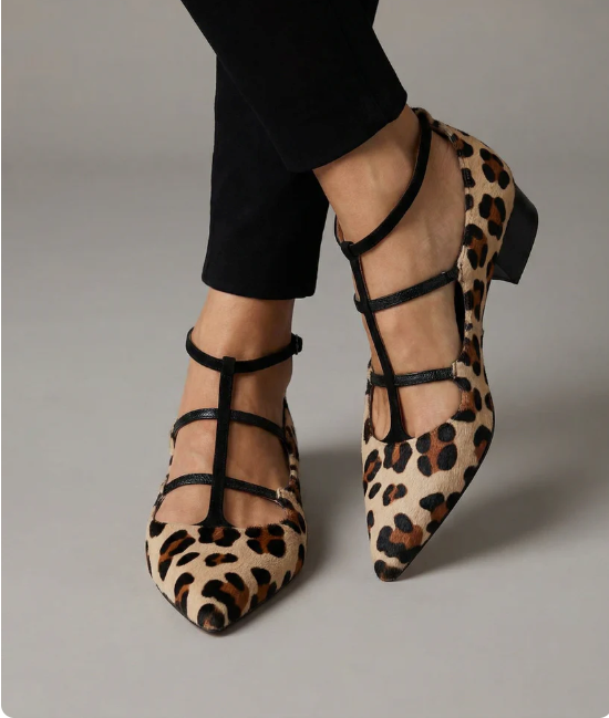 Carmen Luz | Heels with Leopard Strap