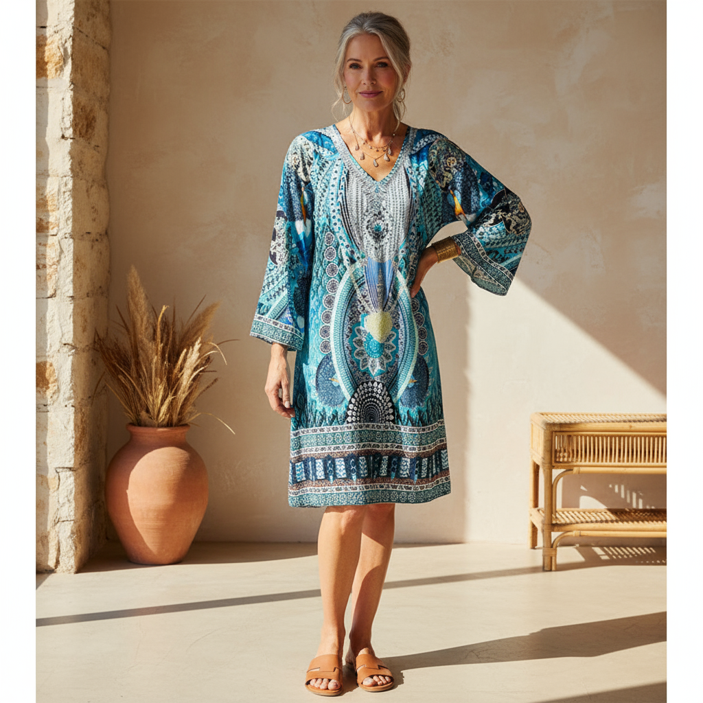 Emelia - Fresh Boho Patterned Dress