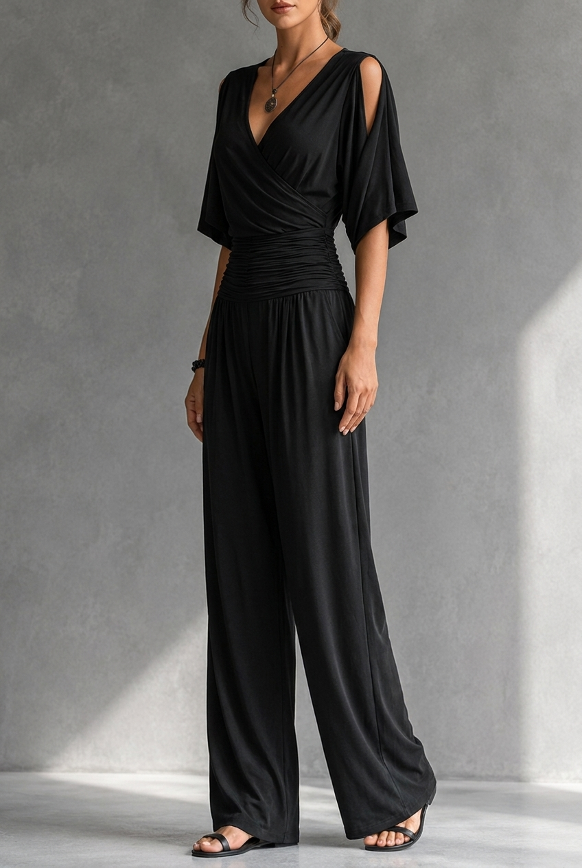 Adél | Elegant Jumpsuit with Cut-Out Shoulders