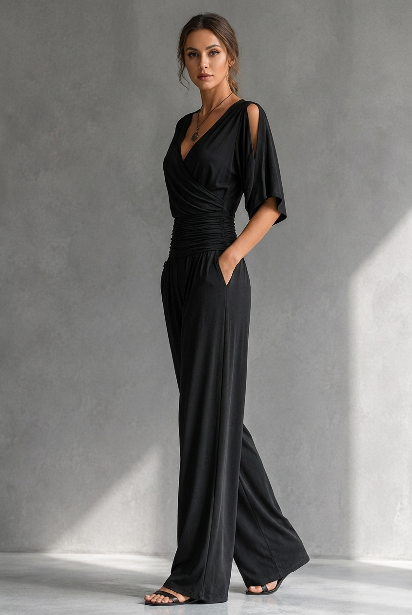 Adél | Elegant Jumpsuit with Cut-Out Shoulders