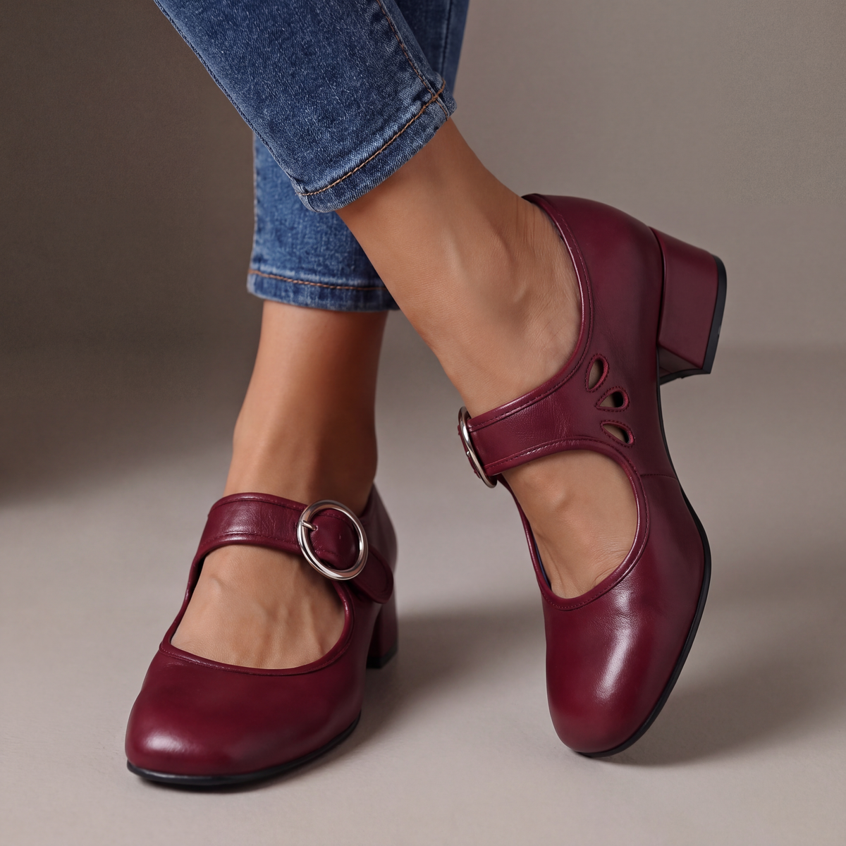 Sofie | Leather Heeled Shoes