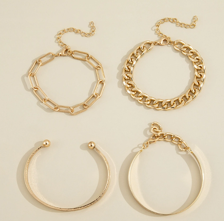 Elan Mercer Bracelet Set | Gold