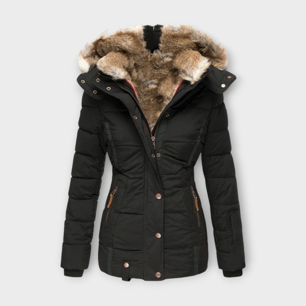 Emine ™ | Leather Jacket with Fur Lining