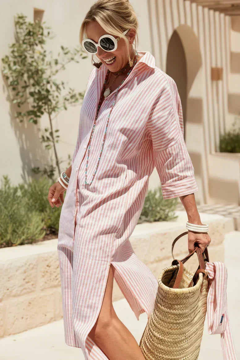 Elle | Striped Dress - Carefree Comfort, Everyday Ease