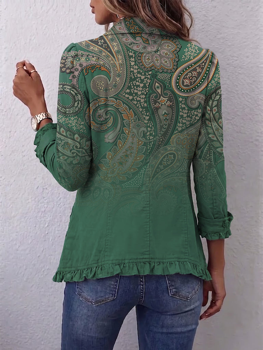 Carolina | Bohemian Paisley with Ruffles
