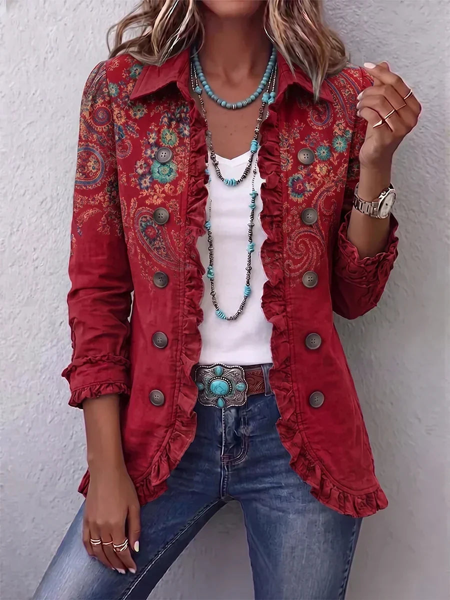 Carlota | Bohemian Paisley with Ruffles