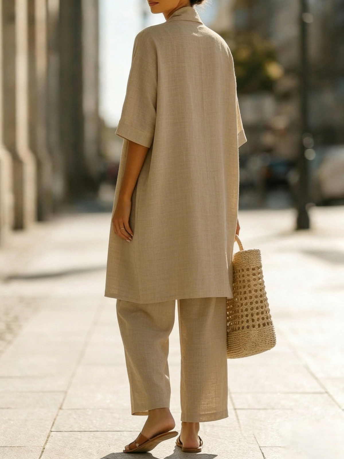 Isabella | Effortless Three-Piece Set of Linen and Cotton
