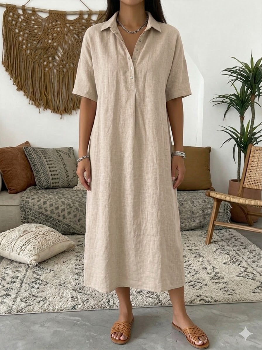Lioré | Light Polo Midi Dress