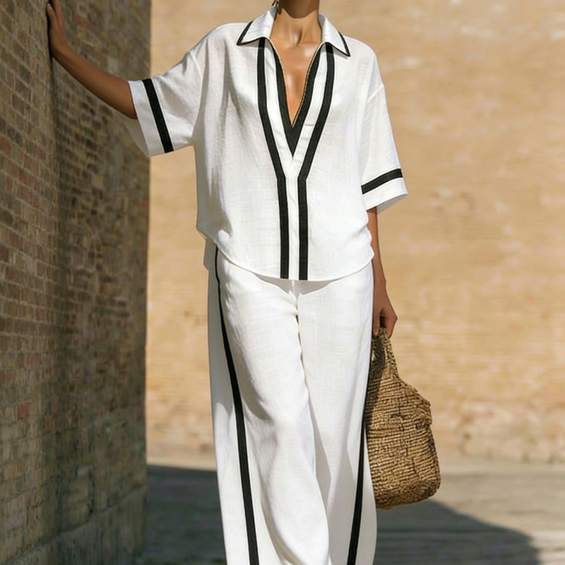 Nóra | Color Blocked Two-Piece Women's Set