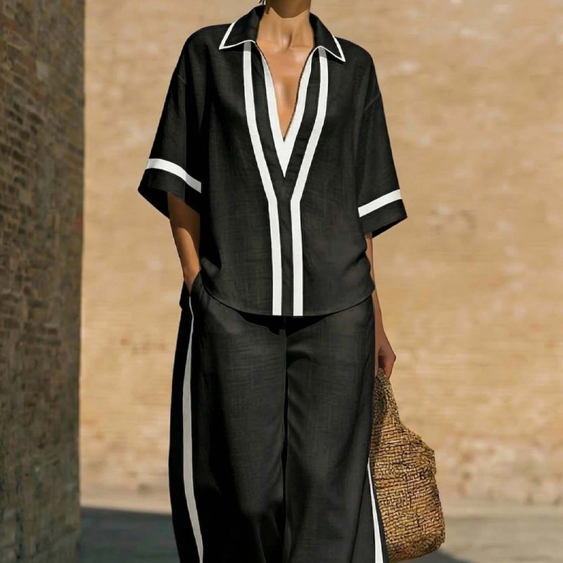 Nóra | Color Blocked Two-Piece Women's Set