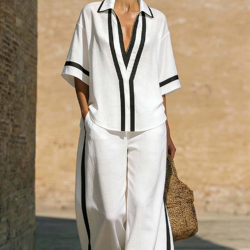 Nóra | Color Blocked Two-Piece Women's Set