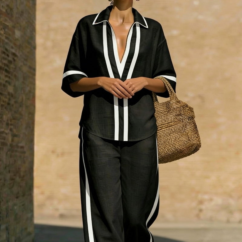 Nóra | Color Blocked Two-Piece Women's Set