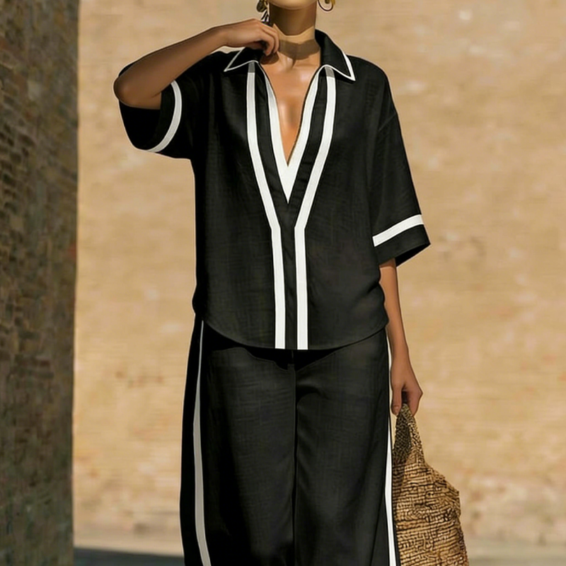 Nóra | Color Blocked Two-Piece Women's Set